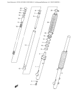 SUZUKI, DR 125 SE K1, FRONT DAEMPFER