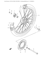 SUZUKI, DR 125 SE K1, VORDERRAD