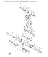 SUZUKI, DR 125 SE K1, HINTERER DAEMPFER