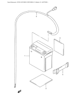 SUZUKI, DR 125 SE K1, BATTERIE