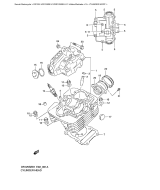 SUZUKI, DR 125 SE K1, ZYLINDER KOPF