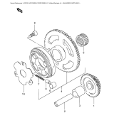 SUZUKI, DR 125 SE K1, ANLASSER KUPPLUNG