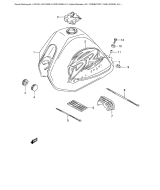 SUZUKI, DR 125 SE K1, TREIBSTOFF TANK