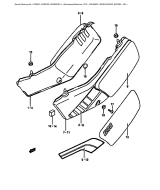 SUZUKI, DR 600 S J, RAHMEN VERKLEIDUNG