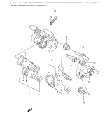 SUZUKI, Suzuki GS500E K EUK, FRONT BREMSSATTEL