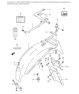 SUZUKI, GS 500 E K, HINTERER KOTFLUEGEL