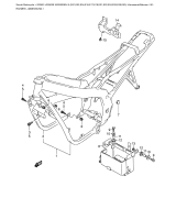 SUZUKI, GS 500 E N, RAHMEN ABDECKUNG