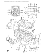 SUZUKI, VL 1500 C Intruder K6, ZYLINDER KOPF HINTEN