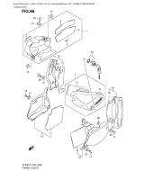 SUZUKI, VL800L3 5, RAHMEN VERKLEIDUNG