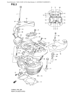 SUZUKI, VL800L3 5, HINTERER ZYLINDERKOPF