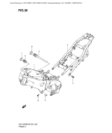 SUZUKI, GSX 1300 BK B-King K9, RAHMENABDECKUNG