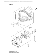 SUZUKI, GSX 1300 BK B-King K9, KOMBINATIONSLAMPE HINTEN