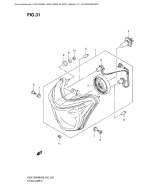 SUZUKI, GSX1300BK K9, SCHEINWERFER