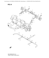 SUZUKI, GSX 1300 BK B-King K9, DROSSELKAPPE SCHLAUCH ANSCHLUSS