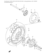 SUZUKI, Suzuki GF1200XGSF1200SXGSF1200SAX, HINTERRAD SAX