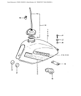 SUZUKI, DR400SX, TREIBSTOFF TANK