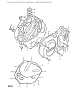 SUZUKI, DR400SX, KURBELGEHAEUSE ABDECKUNG