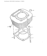 SUZUKI, DR400SX, ZYLINDER