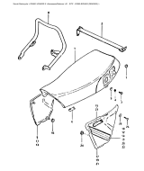 SUZUKI, DR400SX, SITZ VERKLEIDUNG