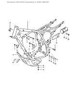 SUZUKI, DR400SX, RAHMEN ABDECKUNG