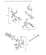 SUZUKI, DR 400 S X, LINKER GRIFF SCHALTER