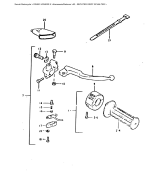 SUZUKI, DR400SX, RECHTER GRIFF SCHALTER