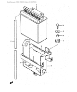 SUZUKI, DR500SJ-1, BATTERIE