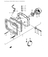 SUZUKI, DR500SJ-1, SCHEINWERFER