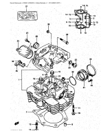 SUZUKI, DR500SJ-1, ZYLINDER KOPF