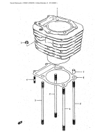 SUZUKI, DR500SJ-1, ZYLINDER