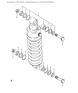 SUZUKI, DR500SJ-1, HINTERER STOSSDAEMPFER