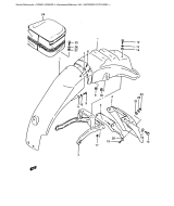 SUZUKI, DR500SJ-1, HINTERER KOTFLUEGEL