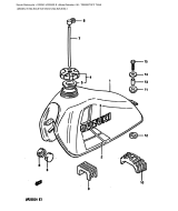 SUZUKI, DR 250 S E, TREIBSTOFF TANK