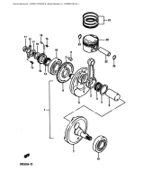 SUZUKI, DR250SE-1, KURBELWELLE