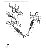 SUZUKI, DR250SE-1, NOCKENWELLE VENTIL