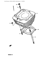 SUZUKI, DR250SE-1, ZYLINDER