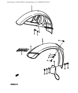 SUZUKI, DR250SE-1, VORDERER KOTFLUEGEL