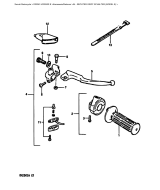 SUZUKI, DR250SE-1, RECHTER GRIFF SCHALTER