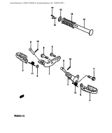 SUZUKI, DR250SE-1, FUSSSTUETZE