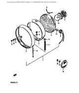 SUZUKI, DR250SE-1, SCHEINWERFER