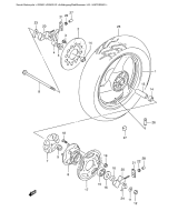 SUZUKI, Suzuki GS500 K2, HINTERRAD