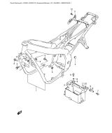 SUZUKI, Suzuki GS500 K2, RAHMEN ABDECKUNG