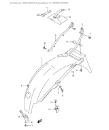 SUZUKI, GS 500 /U K2, HINTERER KOTFLUEGEL