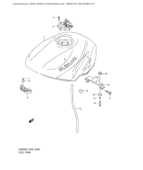 SUZUKI, Suzuki GS500 K2, TREIBSTOFF TANK