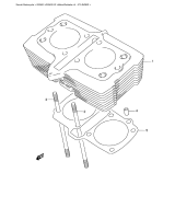SUZUKI, GS 500 /U K2, ZYLINDER