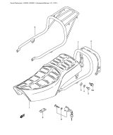 SUZUKI, GN 250 F, SITZ