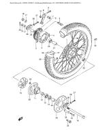 SUZUKI, GN 250 F, HINTERRAD