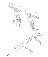 SUZUKI, GN 250 F, KETTENGEHAEUSE HINTERER STOSSDAEMPFER