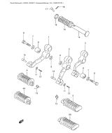 SUZUKI, GN 250 F, FUSSSTUETZE