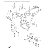 SUZUKI, GN 250 F, RAHMENABDECKUNG